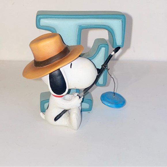 Westland Giftware Other - Westland Giftware Peanuts Snoopy Alphabet Letter F Snoopy Fishing